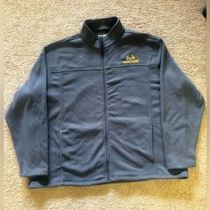 Realtree Gray Heavy Fleece Full Zip Jacket Unisex Adult Size 3X